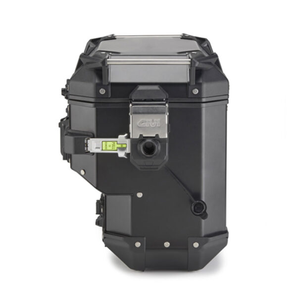 Bočni kofer GIVI TREKKER OUTBACK MONOKEY® CAM SIDE EVO SMART 40 BLACK LINE ALU crni desni 40L