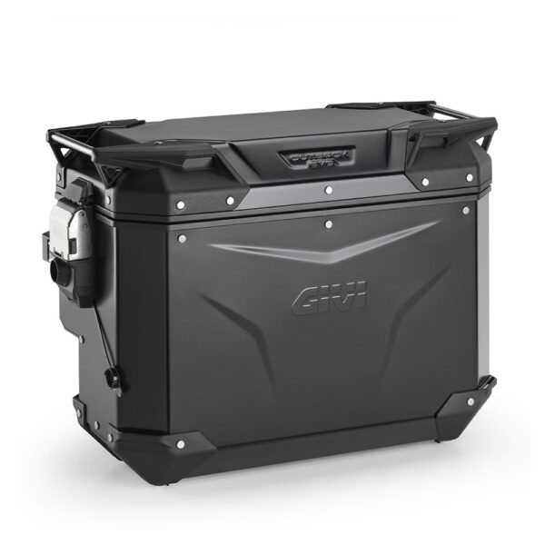 Bočni kofer GIVI TREKKER OUTBACK MONOKEY® CAM SIDE EVO SMART 40 BLACK LINE ALU crni desni 40L