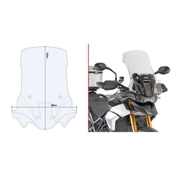 GIVI D6418ST vizir providni Triumph Tiger 900 Rally (2020-2023)