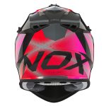 Kaciga za motor NOX Cross 633 FUSION nardo sivo roza iridium