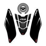 Nalepnice rezervoara TANK PAD Yamaha YZF R6 (17-23) crne GP KOMPOZIT