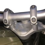 Podizač kormana BMW R 1200 GS / R 1250 GS (13-23) zakrivljeni sivi GP KOMPOZIT