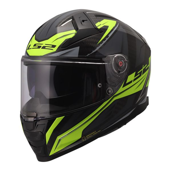 Kaciga LS2 Full Face FF811 VECTOR II CARBON SAVAGE H-V žuta
