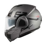 Kaciga GIVI Flip Up X36 VERTIGO titanium crna