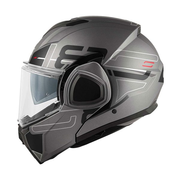Kaciga GIVI Flip Up X36 VERTIGO titanium crna