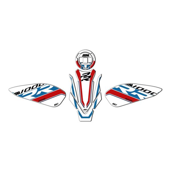 Nalepnice rezervoara TANK PAD set BMW M 1000 RR (21-24) plavo belo crvena GP KOMPOZIT