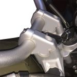 Podizač kormana BMW R 1200 GS / R 1250 GS (13-23) zakrivljeni sivi GP KOMPOZIT
