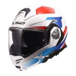 Kaciga LS2 Flip Up FF901 ADVANT X NOVA belo plavo crvena