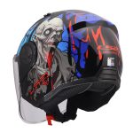 Kaciga LS2 Jet OF616 AIRFLOW II ZOMBIE II crno crvena