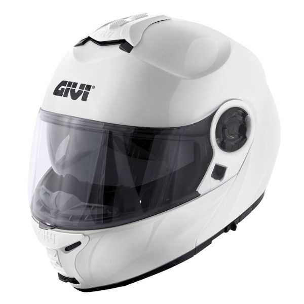 Kaciga GIVI Flip Up X21 EVO bela sa naočarima