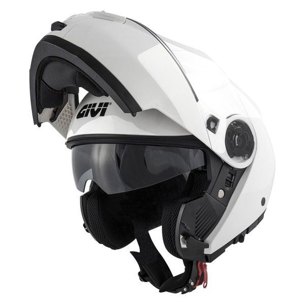 Kaciga GIVI Flip Up X21 EVO bela sa naočarima