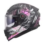 Kaciga LS2 Full Face FF811 VECTOR II DARFLO crno roza sa naočarima