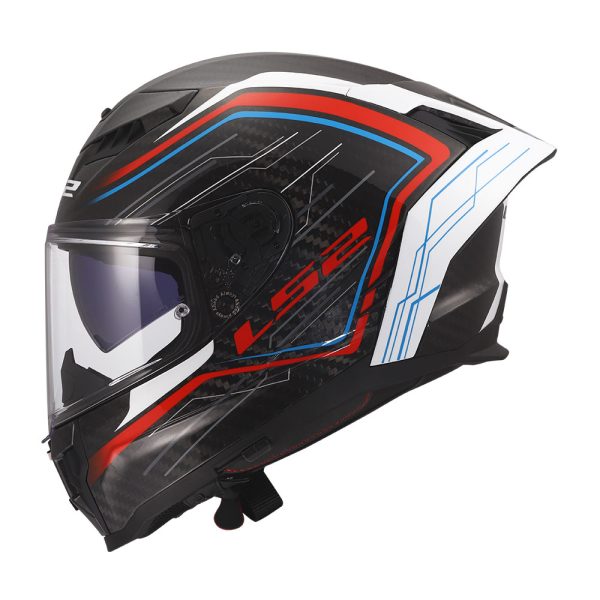 Kaciga LS2 Full Face FF807 DRAGON SUBIC belo plavo crvena