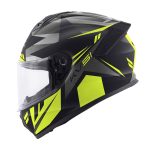 Kaciga Kappa zatvorena KV51 ZENITH titanium mat crno žuta