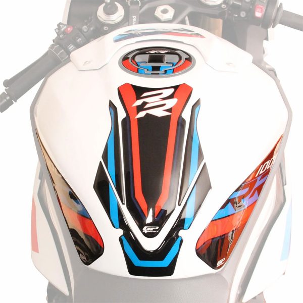 Nalepnice rezervoara TANK PAD set BMW S 1000 RR (19-24) plavo belo crvena GP KOMPOZIT