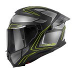 Kaciga GIVI Full Face 55.1 ZEPHIR mat crno titanium srebrno žuta
