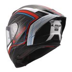 Kaciga LS2 Full Face FF807 DRAGON SUBIC belo plavo crvena