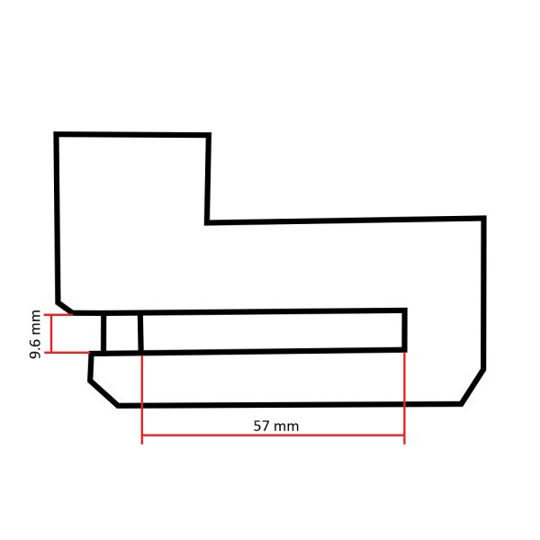 Katanac za disk fi 10 mm žuti Exantoo