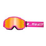 Moto Cross naočare LS2 CHARGER roze sa iridium vizirom