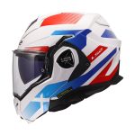 Kaciga LS2 Flip Up FF901 ADVANT X NOVA belo plavo crvena
