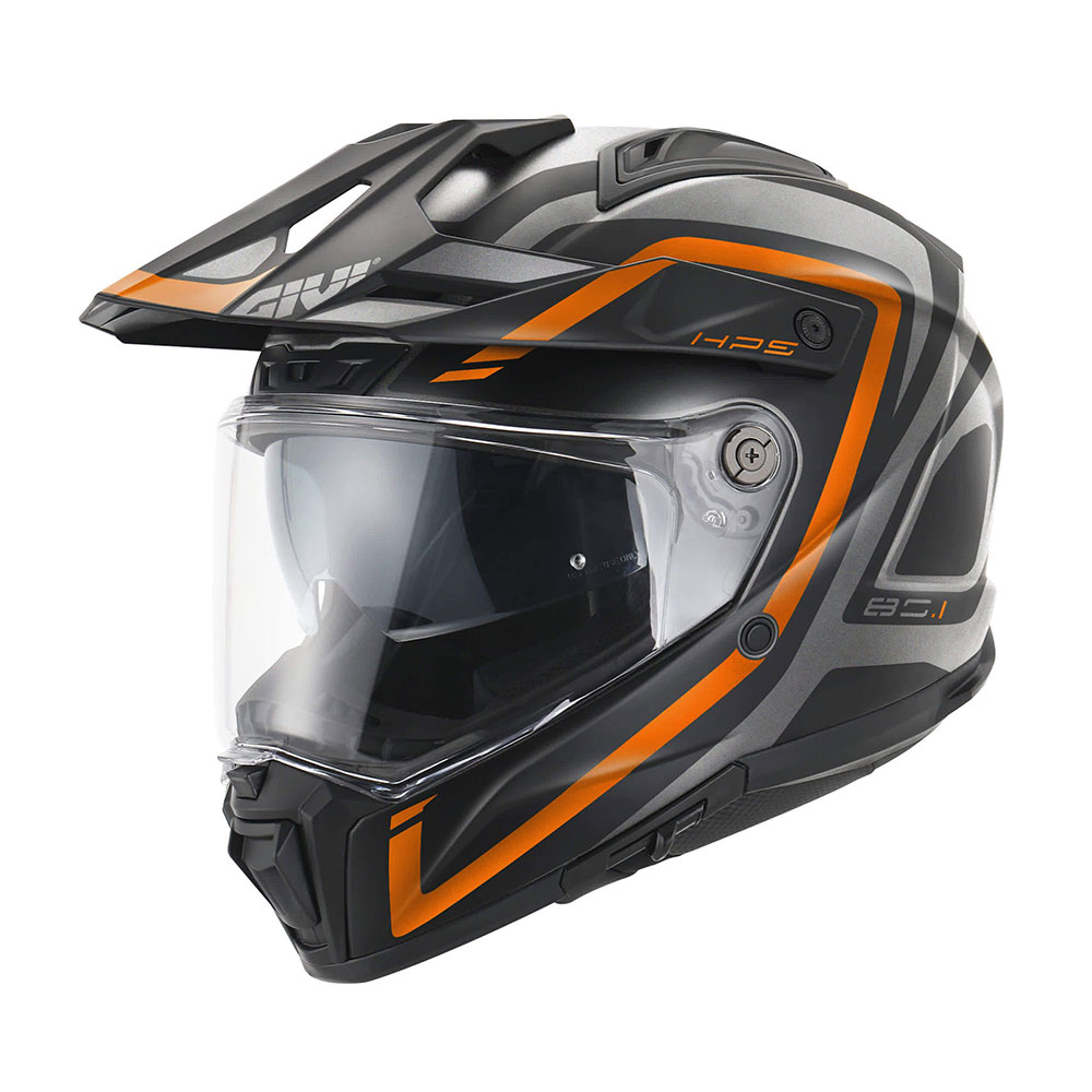 531d97f5-64b3-4fe9-ab4e-4fa542f2fc12 Kaciga GIVI Enduro 80.1 APEX mat titanium crno narandžasta