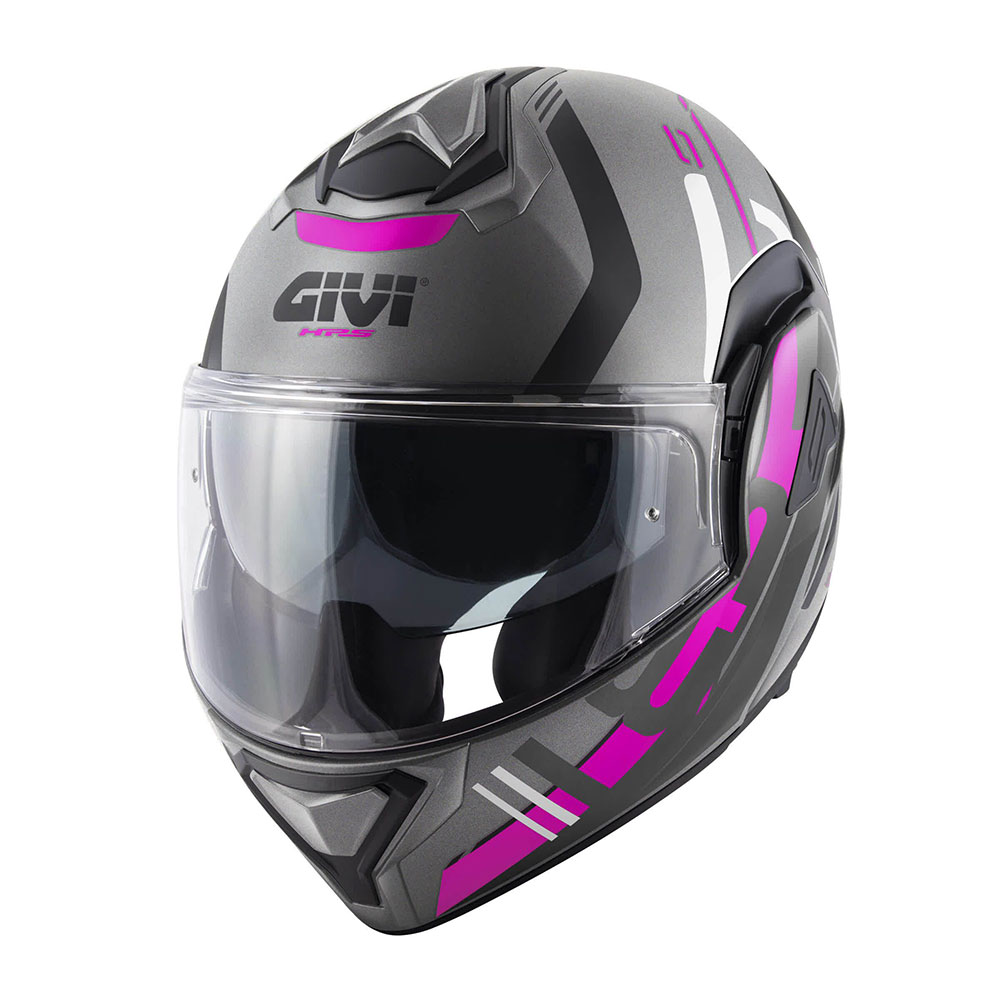 222f8961-8d21-409b-a497-34ad8c8d4df1 Kaciga GIVI Flip Up X30 PULSAR titanium crno ljubičasta