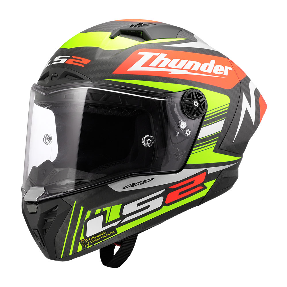 989053d7-349f-4214-94e0-b4e3670a364e Kaciga LS2 Full Face FF805 THUNDER CARBON GP AERO REPLICA crna