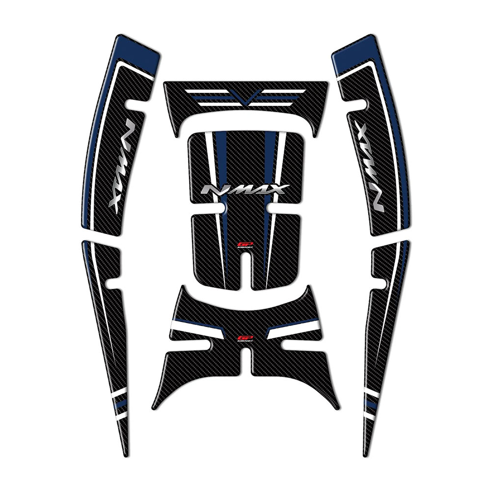 7e95cbd3-473b-4482-bec5-edbc097351df Nalepnica rezervoara TANK PAD Yamaha N MAX 125/ 155 (21-24) plavo carbon GP KOMPOZIT