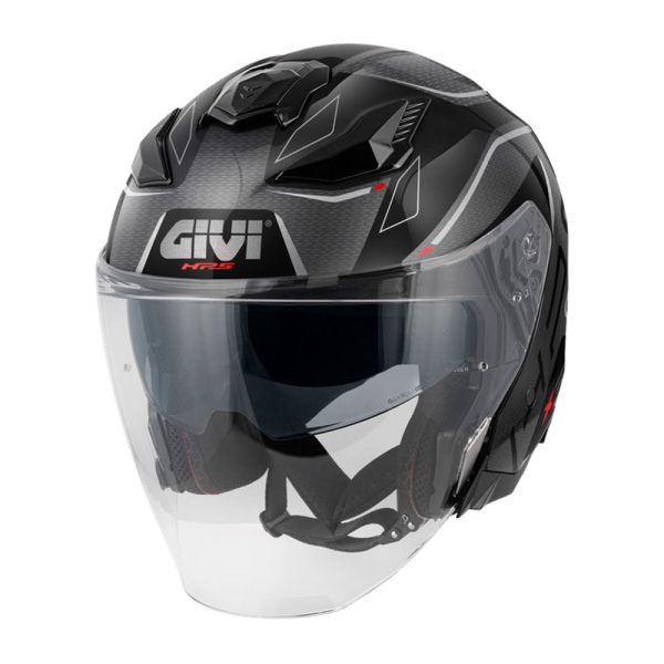 Kaciga jet GIVI X31 IMPACT titanium crno crvena