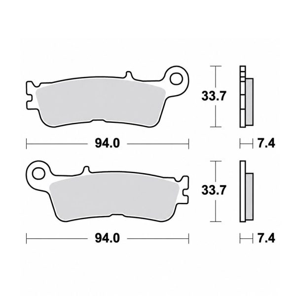 Disk pločice TRW MCB905RSI ( TRACK – SINTER )