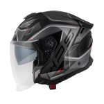 Kaciga jet GIVI X31 IMPACT titanium crno crvena