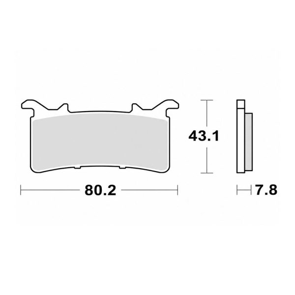 Disk pločice TRW MCB906TRQ ( TRACK – SINTER )