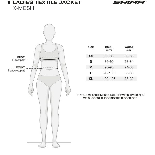 SHIMA MOTO JAKNA X-MESH 2.0 CRNA ZENSKA