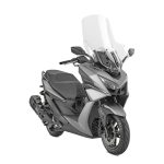 Vizir providni povišeni GIVI Kymco X-TOWN 250 ST (26-) D6136ST