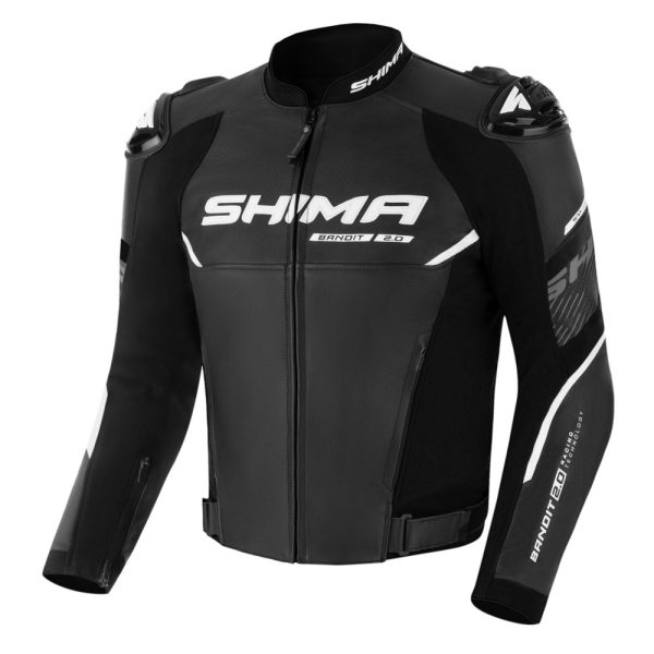 SHIMA KOZNA MOTO JAKNA BANDIT 2.0 CRNO BELA