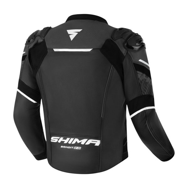 SHIMA KOZNA MOTO JAKNA BANDIT 2.0 CRNO BELA