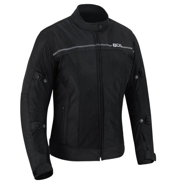 BOS ZENSKA MOTO JAKNA NEW LADY 8790 CRNA