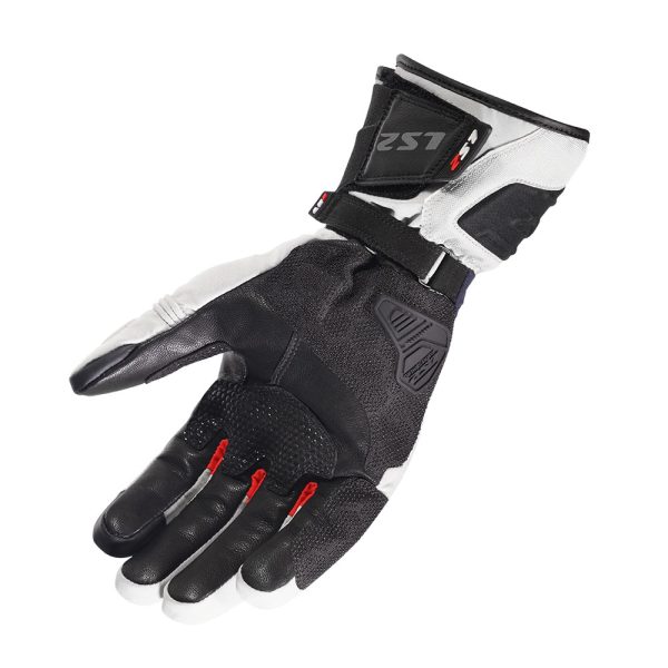 Rukavice LS2 NORDIC sivo plavo crvene