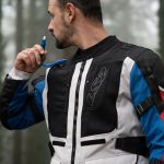 Jakna LS2 BREAKOUT muška sivo plavo crvena