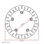 Kočioni disk TRW MST372 BMW F 650 / 700 / 800 GS / GT / R / S / ST