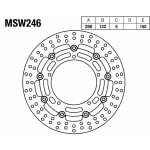Kočioni disk TRW MSW246 Yamaha FZ6 Fazer / XJ6 Diversion