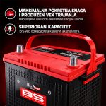 Akumulator BS 12V 51Ah  SLA MAX GR26-620-FA levi plus (220x172x199) 570A