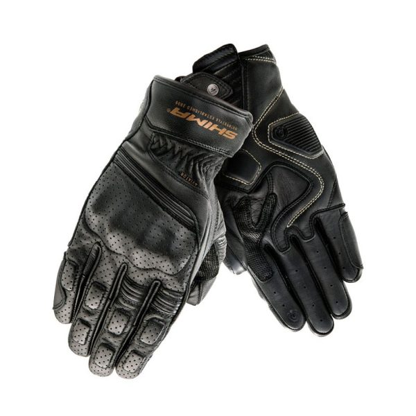 SHIMA KOZNE MOTO RUKAVICE AVIATOR CRNE
