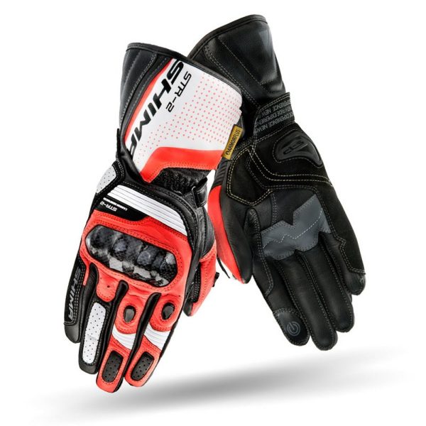 SHIMA KOZNE MOTO RUKAVICE STR-2 CRVENO/BELE