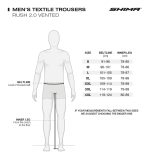 SHIMA MOTO PANTALONE RUSH 2.0 VENT CRNE