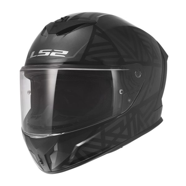 Kaciga LS2 Full Face FF820 RAPID III LABYRINTH crno siva