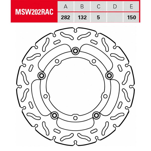 Kočioni disk TRW MSW202RAC Yamaha MT-07 / XSR / Tracer / Tenere 700