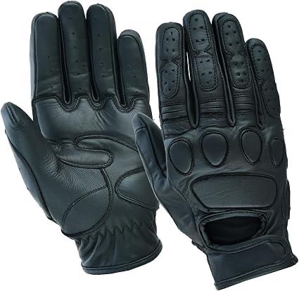 BOS RUKAVICE KOZNE CAFE RACER 6014 CRNE