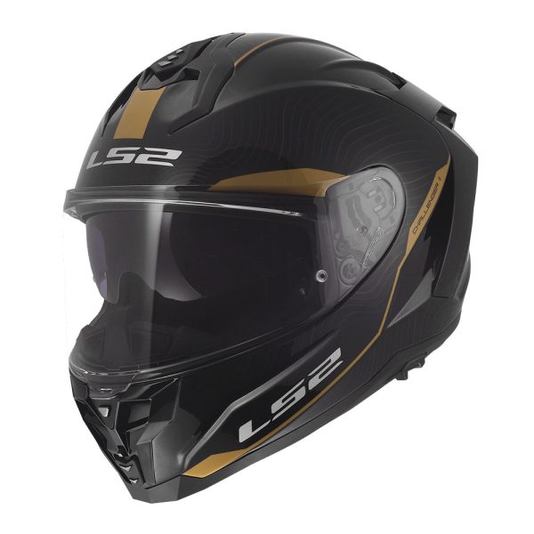 Kaciga LS2 Full Face FF817 CHALLENGER II ESSENTIAL crno zlatna