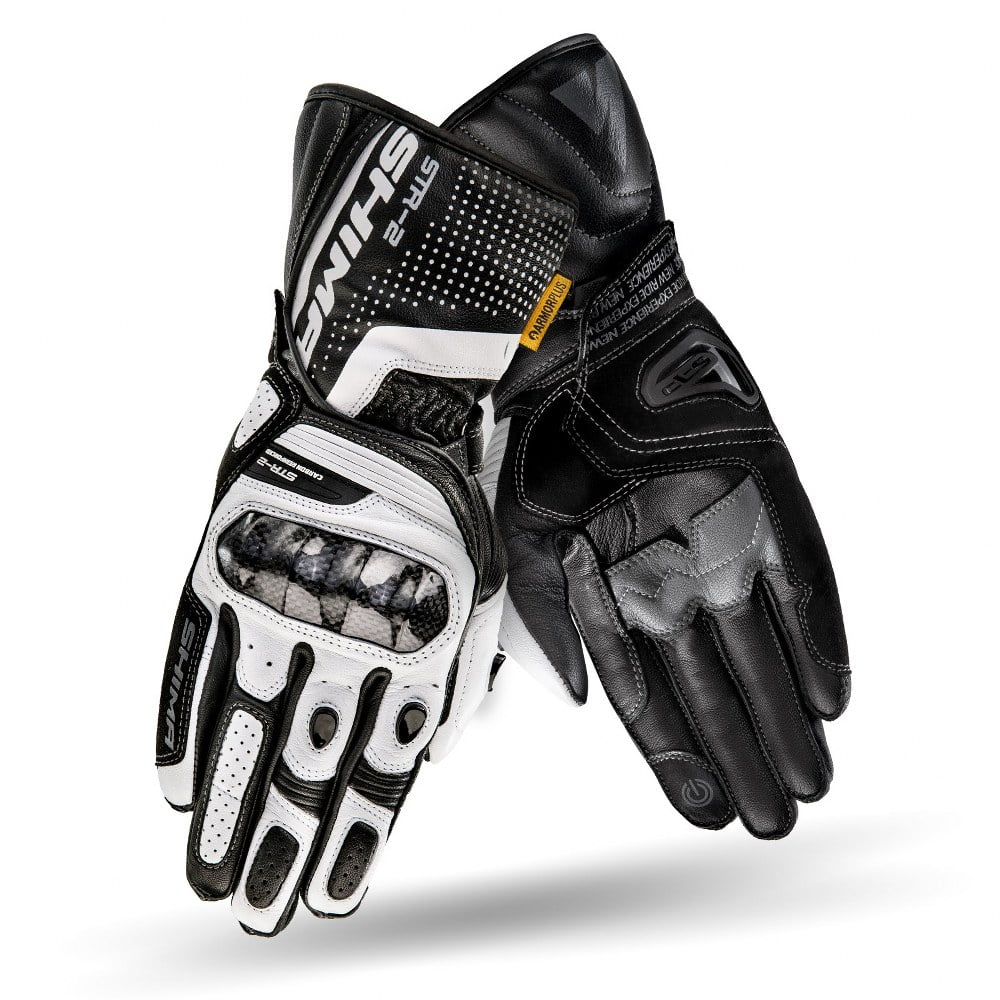 STR2_Gloves_white_black_fluo_double_1600_1000x1000 SHIMA KOZNE MOTO RUKAVICE STR-2 BELE